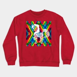 the pride and the unicorn in love parade Crewneck Sweatshirt